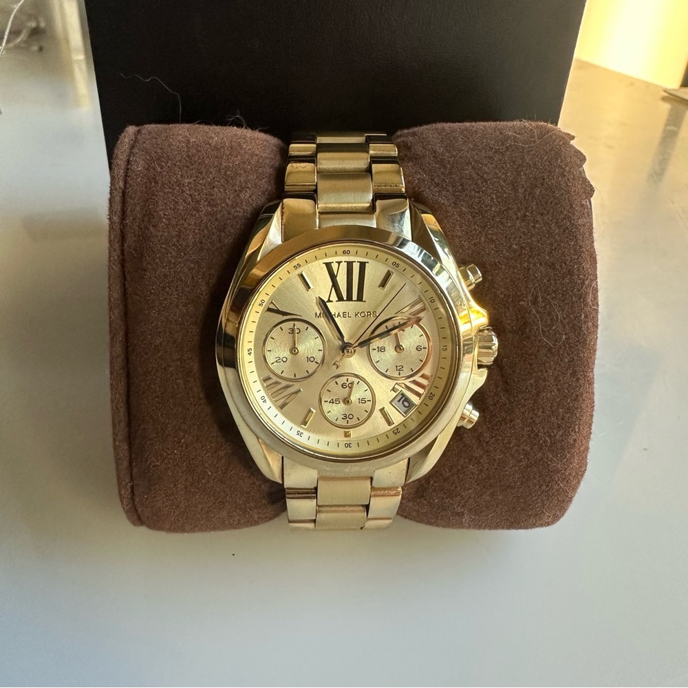 Michael Kors Gold-Tone Chronograph Watch